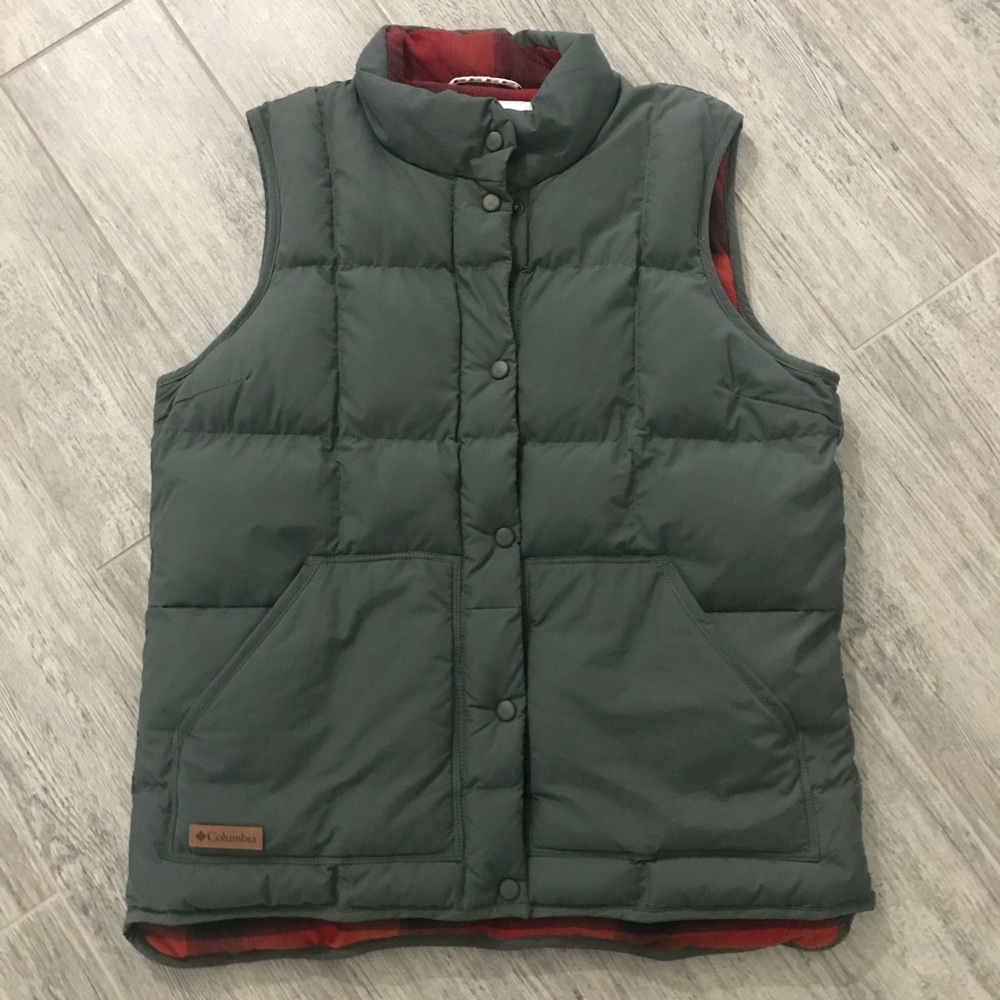 Columbia Green South Canyon Bluff Vest Size LARGE